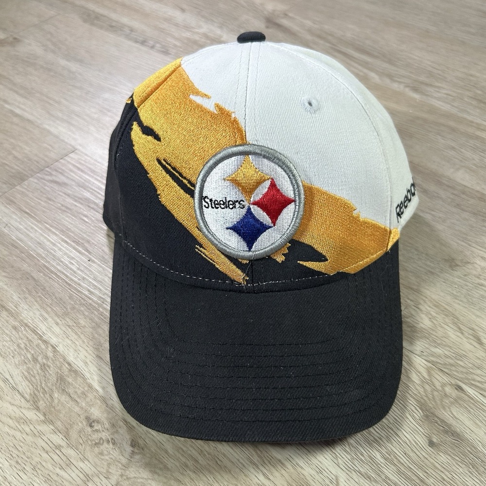 Reebok Pittsburgh Steelers Splash Fitted Hat Small/Medium NFL Football Cap